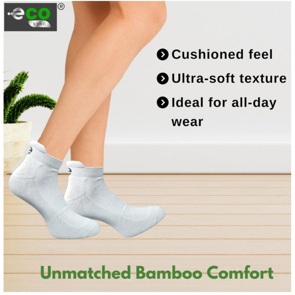 4_Pair Set Unisex Casual Cotton Printed Ankle Length Socks (Multicolor)