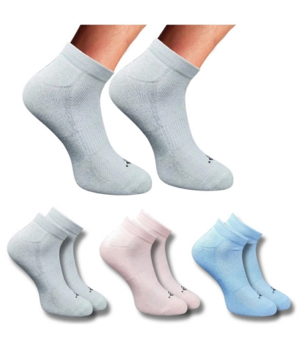 3_Pair Set Unisex Casual Cotton Printed Low Cut Socks (Multicolor)