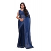 Women's Jimmy choo Embellished Bollywood Saree With Unstitched Blouse 5.5Mtr (Blue) Women's Jimmy choo Embellished Bollywood Saree With Unstitched Blouse 5.5Mtr (Blue)