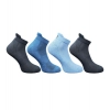4_Pair Set Unisex Casual Cotton Printed Ankle Length Socks (Multicolor)