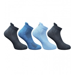 4_Pair Set Unisex Casual Cotton Printed Ankle Length Socks (Multicolor)