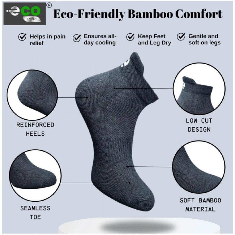 4_Pair Set Unisex Casual Cotton Printed Ankle Length Socks (Multicolor)