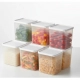 Plastic 6-Pcs Set Food Storage Box Set For Kitchen (Multicolor)