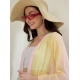 Women's Georgette Ombre Short Sleeve Shrug (Multicolor) Women's Georgette Ombre Short Sleeve Shrug (Multicolor)