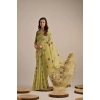 Women's Blended_Cotton Floral Motifs And Woven Buttas Saree With Unstitched Blouse 5.5Mtr (Light_Green) Women's Blended_Cotton Floral Motifs And Woven Buttas Saree With Unstitched Blouse 5.5Mtr (Light_Green)