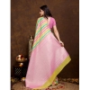 Women's Cotton Blended Printed Saree With Unstitched Blouse 5.5Mtr (Pink) Women's Cotton Blended Printed Saree With Unstitched Blouse 5.5Mtr (Pink)