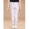 Girl's Cotton Lycra Floral Elasticated Jeggings (Multicolor) Girl's Cotton Lycra Floral Elasticated Jeggings (Multicolor)