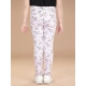 Girl's Cotton Lycra Floral Elasticated Jeggings (Multicolor) Girl's Cotton Lycra Floral Elasticated Jeggings (Multicolor)