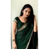 Women's Vichitra Silk Printed Saree With Unstitched Blouse 5.5Mtr (Green) Women's Vichitra Silk Printed Saree With Unstitched Blouse 5.5Mtr (Green)