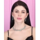 Women's Brass Silver Plated Necklace set (Turquoise) Women's Brass Silver Plated Necklace set (Turquoise)