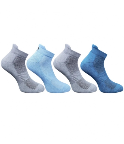 4_Pair Set Unisex Casual Cotton Printed Ankle Length Socks (Multicolor)