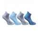 4_Pair Set Unisex Casual Cotton Printed Ankle Length Socks (Multicolor)