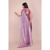 Dropship Women's Jimmy choo Embellished Bollywood Saree With Unstitched Blouse 5.5Mtr (Magenta)