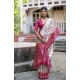 Women's Faux_Tussar Floral Jal With Patola Print Saree With Unstitched Blouse 5.5Mtr (Pink) Women's Faux_Tussar Floral Jal With Patola Print Saree With Unstitched Blouse 5.5Mtr (Pink)