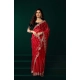 Women's Net Sequence Saree With Unstitched Blouse 5.5Mtr (Red) Women's Net Sequence Saree With Unstitched Blouse 5.5Mtr (Red)