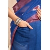 Women's Faux Linen Printed Ready to wear Saree With Unstitched Blouse 5.5Mtr (Blue) Women's Faux Linen Printed Ready to wear Saree With Unstitched Blouse 5.5Mtr (Blue)