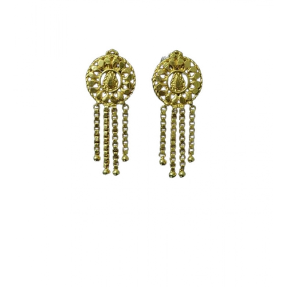 Women's Pack of_2 Brass Gold-Plated Earrings (Gold)