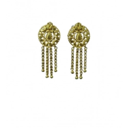 Women's Pack of_2 Brass Gold-Plated Earrings (Gold)
