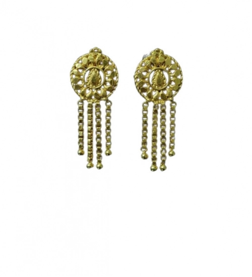 Women's Pack of_2 Brass Gold-Plated Earrings (Gold)