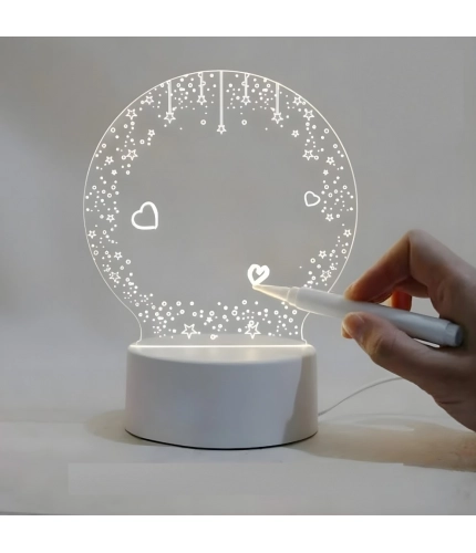Glass 3D Illusion LED Creative Visualization Lamp