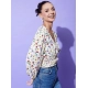 Women's Polyester Floral Long Sleeves Top (Multicolor) Women's Polyester Floral Long Sleeves Top (Multicolor)