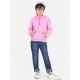 Girl's Fleece Embellished Long Sleeves Sweatshirt (Light Pink) Girl's Fleece Embellished Long Sleeves Sweatshirt (Light Pink)