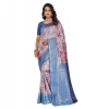 Women's Banarasi Silk Jaquard Woven Saree With Unstitched Blouse 5.5Mtr (Pink)