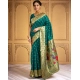 Women's Silk Blend Zari Weaving Saree With Unstitched Blouse 5.5Mtr (Rama) Women's Silk Blend Zari Weaving Saree With Unstitched Blouse 5.5Mtr (Rama)