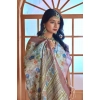 Dropship Women's Printed Cotton Linen Saree withPrinted  Saree With Unstitched Blouse (Rust  , 5-6Mtrs)