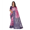 Women's Banarasi Silk Jaquard Woven Saree With Unstitched Blouse 5.5Mtr (Pink) Women's Banarasi Silk Jaquard Woven Saree With Unstitched Blouse 5.5Mtr (Pink)
