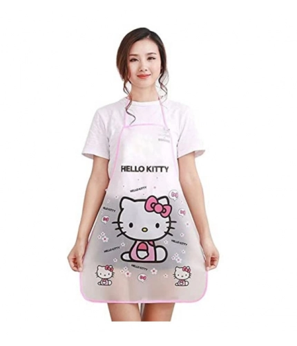Pack of 2_Printed Waterproof Kitchen Apron with Pockets for kids– (Color: Assorted )