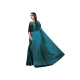 Women's Satin Solid Saree With Unstitched Blouse 5.5Mtr (Turquoise) Women's Satin Solid Saree With Unstitched Blouse 5.5Mtr (Turquoise)