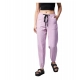 Women's Coton Twill Solid Elasticated Trousers (Lavender)