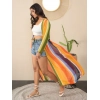 Women's Polyester Crepe Printed Long Sleeves Shrug (Multicolor)