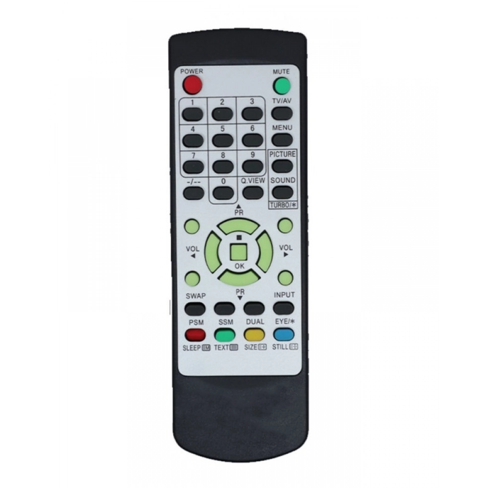 Ecomoye CRT TV Remote No. URC85, Compatible/Replacement for LG CRT TV Remote Control, Black (Exactly Same Remote will Only Work)
