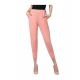 Women's Polyester Solid Elasticated Trousers (Pink) Women's Polyester Solid Elasticated Trousers (Pink)