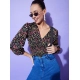 Women's Polyester Floral Long Sleeves Top (Multicolor) Women's Polyester Floral Long Sleeves Top (Multicolor)