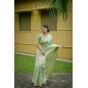 Women's Faux_Banarasi Lining Pattern Saree With Unstitched Blouse 5.5Mtr (Light_Green) Women's Faux_Banarasi Lining Pattern Saree With Unstitched Blouse 5.5Mtr (Light_Green)
