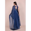Women's Jimmy choo Embellished Bollywood Saree With Unstitched Blouse 5.5Mtr (Blue) Women's Jimmy choo Embellished Bollywood Saree With Unstitched Blouse 5.5Mtr (Blue)