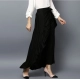 Women's Rayon Ruffled Elasticated Skirt (Black) Women's Rayon Ruffled Elasticated Skirt (Black)
