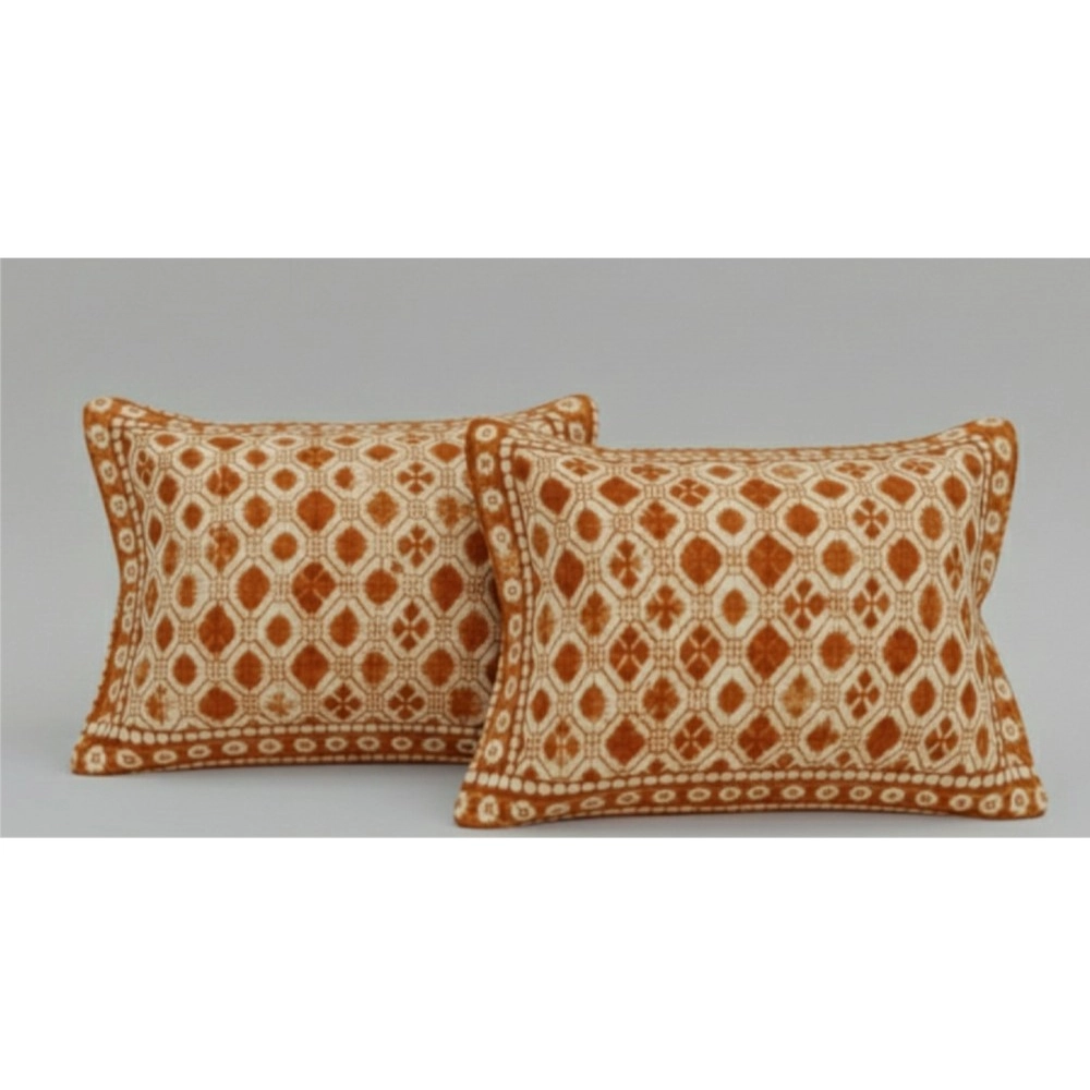 Fleece Geometric Double Polar Warm Bedsheet with 2 Pillow Cover (Orange) Fleece Geometric Double Polar Warm Bedsheet with 2 Pillow Cover (Orange)