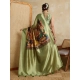 Women's Silk Printed Saree With Unstitched Blouse 5.5Mtr (Mehendi) Women's Silk Printed Saree With Unstitched Blouse 5.5Mtr (Mehendi)