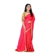 Women's Sana Silk Bandhni Saree With Unstitched Blouse 5.5Mtr (Red)