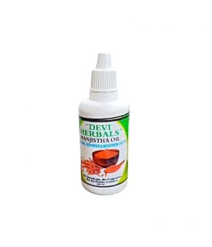 Devi Herbal Manjistha 50 ML Oil - Natural, Anti-Aging And Breathable Hair Oil