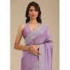 Women's Silk Embroidred Saree With Unstitched Blouse 5.5Mtr (Purple) Women's Silk Embroidred Saree With Unstitched Blouse 5.5Mtr (Purple)