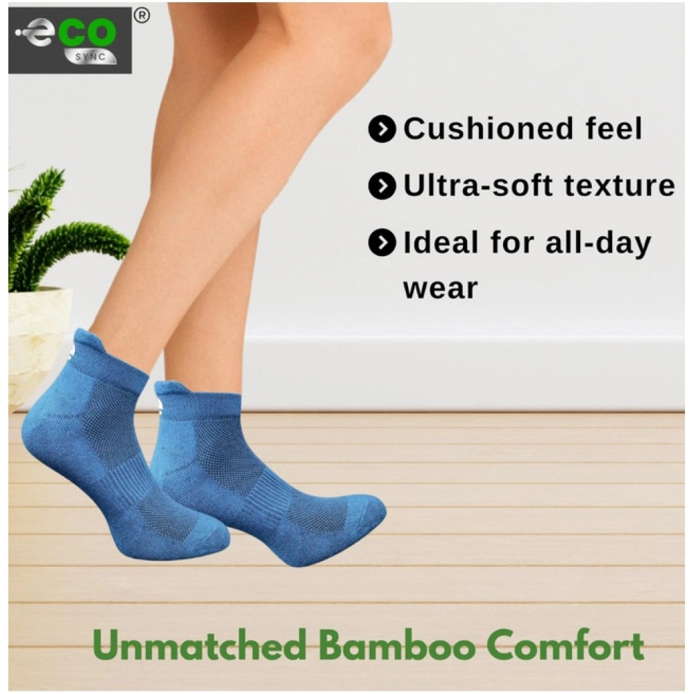 4_Pair Set Unisex Casual Cotton Printed Ankle Length Socks (Multicolor)