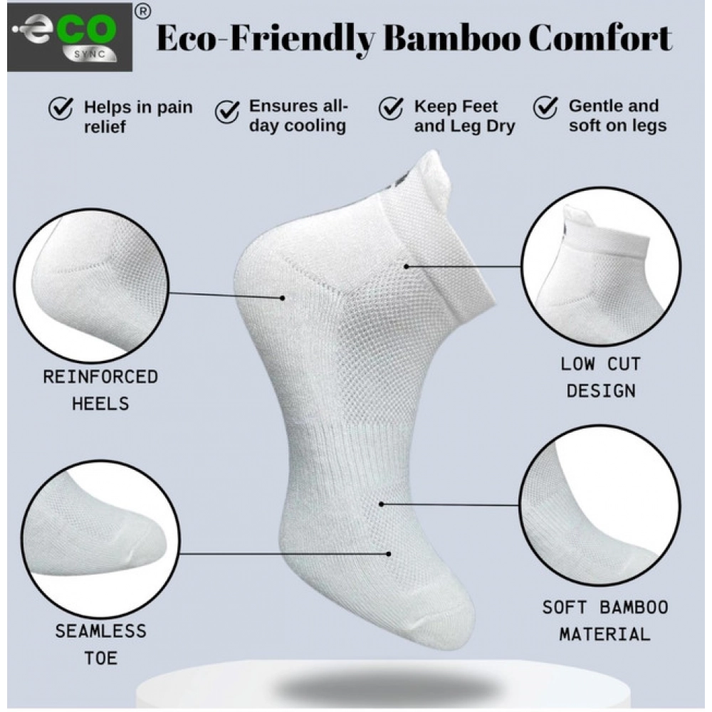 4_Pair Set Unisex Casual Cotton Printed Ankle Length Socks (Multicolor)