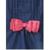 Girl's Denim & Cotton Bow Sleeveless Dungaree (Pink) Girl's Denim & Cotton Bow Sleeveless Dungaree (Pink)