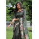 Women's Faux_Tussar Floral Saree With Unstitched Blouse 5.5Mtr (Olive) Women's Faux_Tussar Floral Saree With Unstitched Blouse 5.5Mtr (Olive)