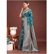Women's Banarasi Silk Printed Saree With Unstitched Blouse 5.5Mtr (Sea Green) Women's Banarasi Silk Printed Saree With Unstitched Blouse 5.5Mtr (Sea Green)